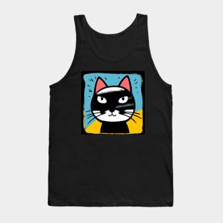 Cat Drawing Tank Top